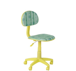 MINI zelená, detská otočná stolička