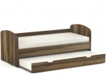 REA ABRA orech rockpille, detská posteľ s prístelkou 90x200 cm