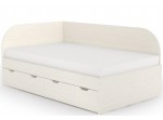 REA GARY 120L navarra, študentská posteľ 120x200 cm s úložným priestorom ľavá