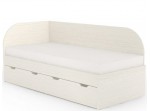 REA GARY 90L navarra, jednolôžková posteľ 90x200 cm s úložným priestorom ľavá