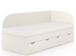 REA GARY 90P navarra, jednolôžková posteľ 90x200 cm s úložným priestorom pravá