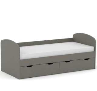 REA GOLEM šedý grafit, posteľ pre deti 90x200 cm s úložným priestorom