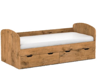 REA GOLEM dub lancelot, posteľ pre deti 90x200 cm s úložným priestorom