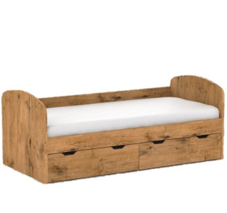 REA GOLEM dub lancelot, posteľ pre deti 90x200 cm s úložným priestorom