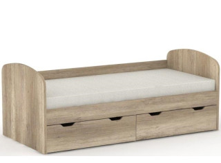 REA GOLEM dub canyon, posteľ pre deti 90x200 cm s úložným priestorom