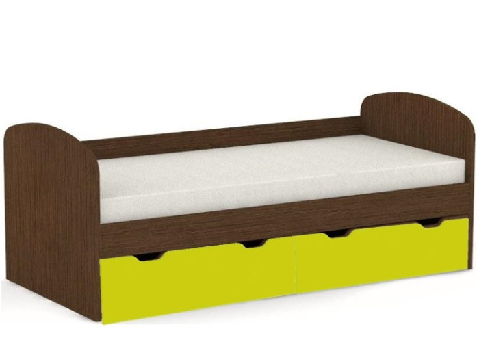 REA GOLEM wenge + farebné čelo, posteľ v šírke 90 x 200 cm REA GOLEM wenge + farebné čelo, posteľ v šírke 90 x 200 cm