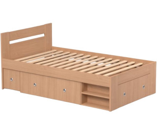 REA LARISA UP 120 buk, jednolôžková posteľ 120x200 cm s úložným priestorom