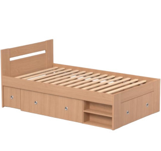 REA LARISA UP 120 buk, jednolôžková posteľ 120x200 cm s úložným priestorom