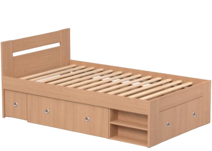 REA LARISA UP 120 buk, jednolôžková posteľ 120x200 cm s úložným priestorom REA LARISA UP 120 buk, jednolôžková posteľ 120x200 cm s úložným priestorom