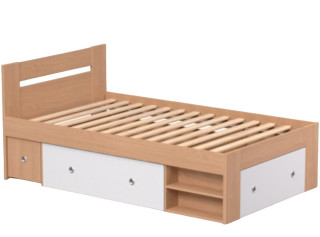 REA LARISA UP 120 buk + farebné čielko, jednolôžková posteľ 120x200 cm s úložným priestorom