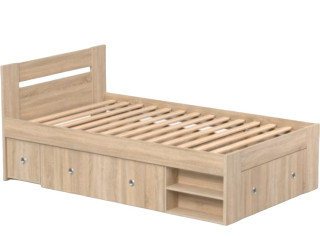REA LARISA UP 120 dub bardolino, jednolôžková posteľ 120x200 cm s úložným priestorom