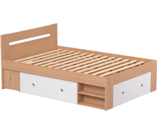 REA LARISA UP 140 buk + farebné čielko, posteľ 140x200 cm s úložným priestorom