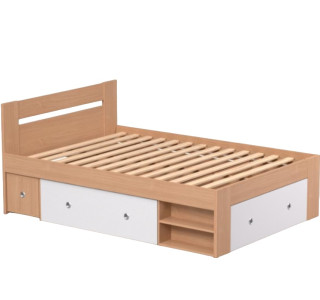 REA LARISA UP 140 buk + farebné čielko, posteľ 140x200 cm s úložným priestorom