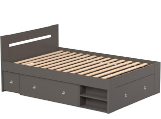 REA LARISA UP 140 šedý grafit, posteľ 140x200 cm s úložným priestorom