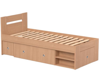 REA LARISA UP 90 buk, jednolôžková posteľ 90x200 cm s úložným priestorom