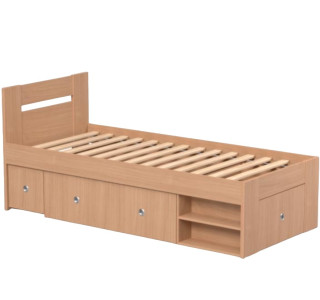 REA LARISA UP 90 buk, jednolôžková posteľ 90x200 cm s úložným priestorom