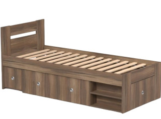 REA LARISA UP 90 orech rockpille, jednolôžková posteľ 90x200 cm s úložným priestorom