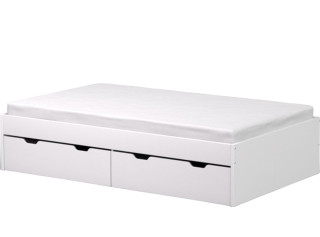 REA MISTY biela, posteľ 120x200 cm s úložným priestorom