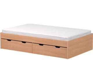 REA MISTY buk, posteľ 120x200 cm s úložným priestorom