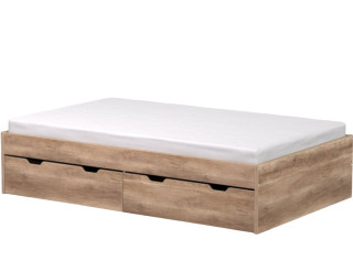 REA MISTY dub canyon, posteľ 120x200 cm s úložným priestorom