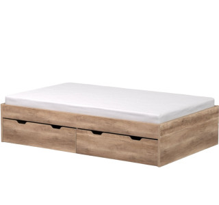REA MISTY dub canyon, posteľ 120x200 cm s úložným priestorom