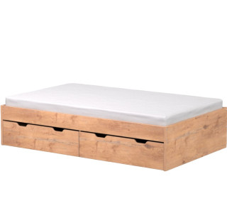 REA MISTY dub lancelot, posteľ 120x200 cm s úložným priestorom