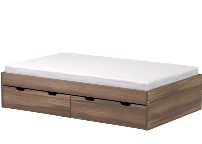 REA MISTY orech rockpille, posteľ 120x200 cm s úložným priestorom REA MISTY orech rockpille, posteľ 120x200 cm s úložným priestorom