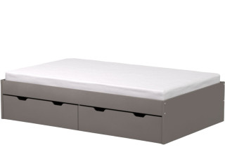 REA MISTY šedý grafit, posteľ 120x200 cm s úložným priestorom