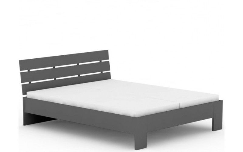 REA NASŤA 160 šedý grafit, posteľ v šírke 160x200 cm
