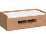 REA POPPO buk, detská posteľ 90x200 cm s úložným priestorom