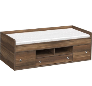 REA POPPO orech rockpille, detská posteľ 90x200 cm s úložným priestorom