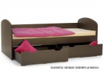 REA GOLEM dub bardolino, posteľ v šírke 90 x 200 cm