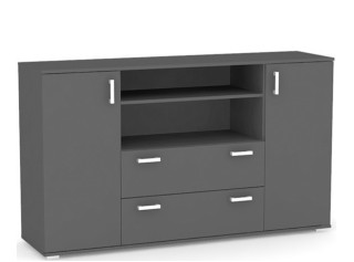 REA SISA 5 šedý grafit, komoda