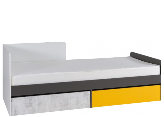 BERUNO 07, detská posteľ 90x200 cm s úložným priestorom