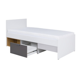 PASCAL 15, detská jednolôžková posteľ 90x200 cm s roštom