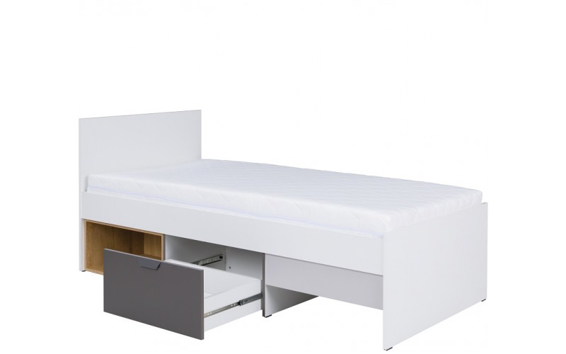 PASCAL 15, detská jednolôžková posteľ 90x200 cm s roštom