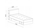MORIN tyrkysová MO18, jednolôžková detská posteľ 90x200 cm s roštom