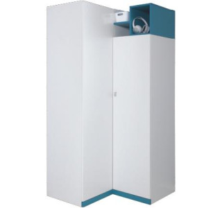 MORIN tyrkysová MO01, rohová skriňa