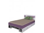 NIDD fialová 18, posteľ 120x200 cm