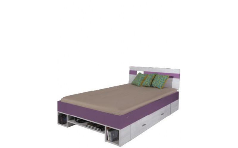 NIDD fialová 18, posteľ 120x200 cm