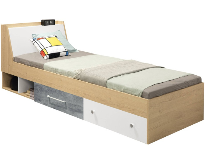SAFFI 11 jednolôžková posteľ 90x200 cm s úložným priestorom SAFFI 11 jednolôžková posteľ 90x200 cm s úložným priestorom
