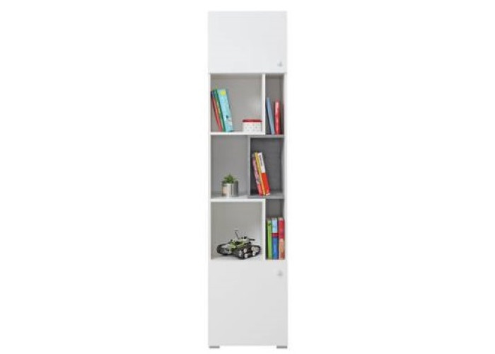 SKIP biela/betón 06, regál SKIP biela/betón 06, regál