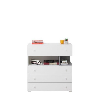 SKIP biela/betón 11, komoda