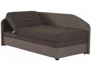 Blanar TURI 1 hnedá ľavá, jednolôžková rohová posteľ s roštom a matracom 90x200 cm Blanar TURI 1 hnedá ľavá, jednolôžková rohová posteľ s roštom a matracom 90x200 cm