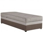 KINGA 4 hnedá, posteľ s matracom a roštom 90x200 cm a úložným priestorom