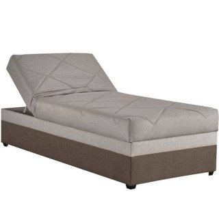 Blanar EVELINA hnedá, posteľ s matracom a roštom 90x200 cm a úložným priestorom