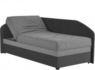 Blanar TURI 3 sivá ľavá jednolôžková rohová posteľ s roštom a matracom 90x200 cm Blanar TURI 3 sivá ľavá jednolôžková rohová posteľ s roštom a matracom 90x200 cm