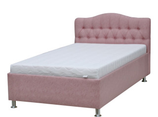 VIKTÓRIA čalúnená posteľ 90x200 cm s roštom a úložný priestorom