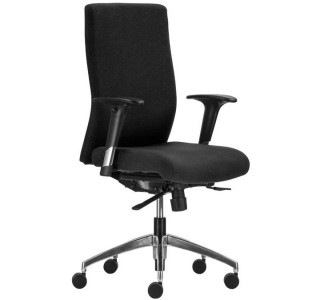 BOSTON 24, čierna kancelárska stolička na 24 hod. sedenie