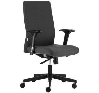 BOSTON 24, sivá kancelárska stolička na 24 hod. sedenie